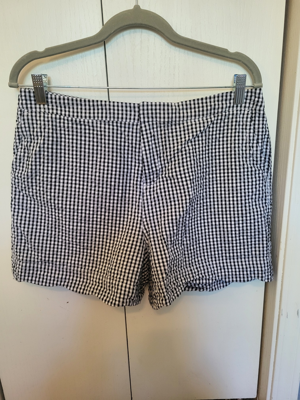 Cynthia Rowley Black & White Gingham Women’s Shorts Sz10